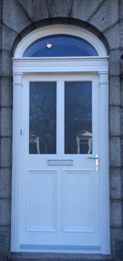 Arched White Door